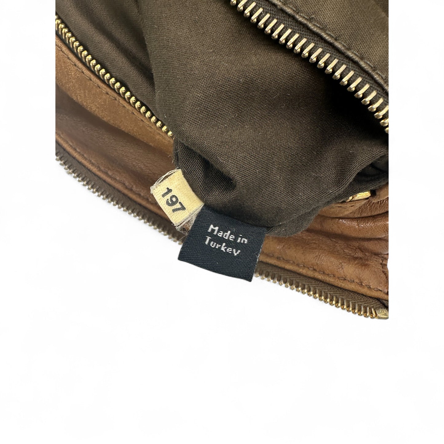 Vintage Miu Miu Brown Leather Slouchy Handbag