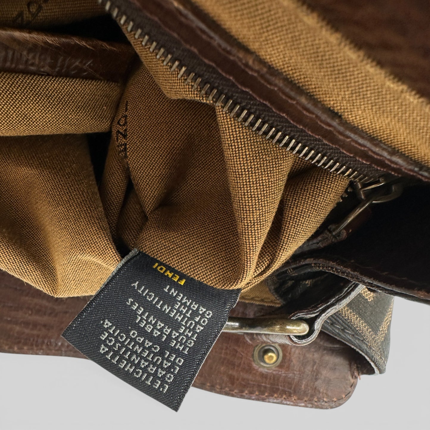 Vintage Fendi Ethnico Zucca Handbag