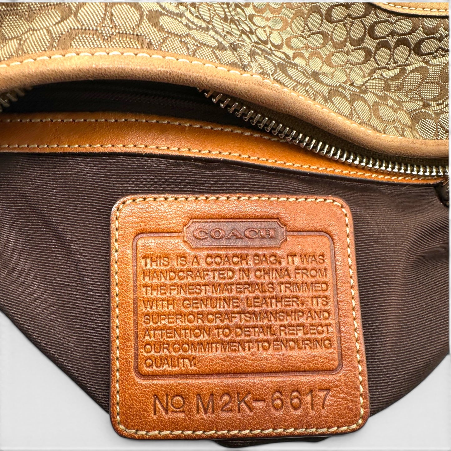 Sac bandoulière souple Ergo Coach 6617 vintage