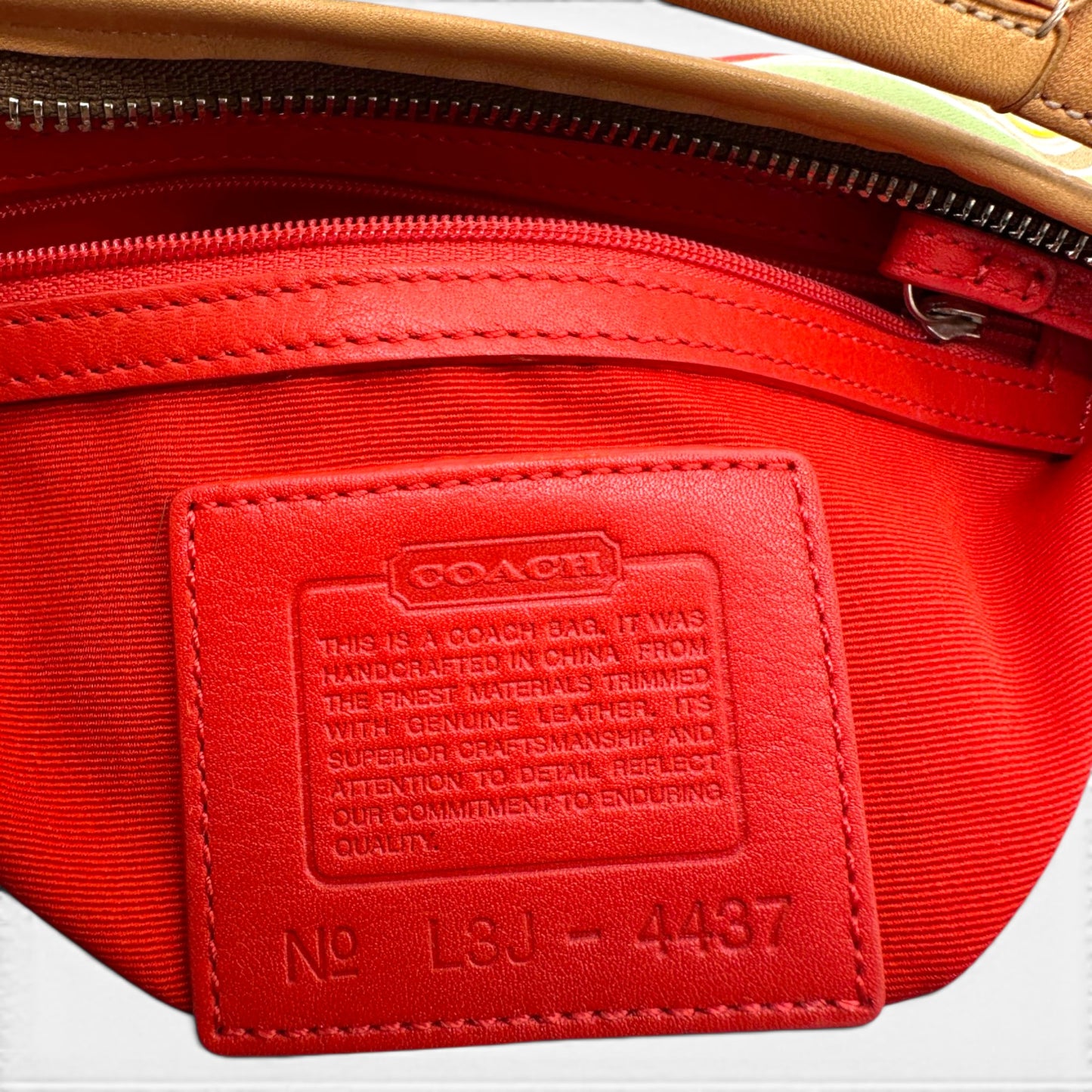 Vintage Coach 4437 Soho Stripe Shoulder Bag