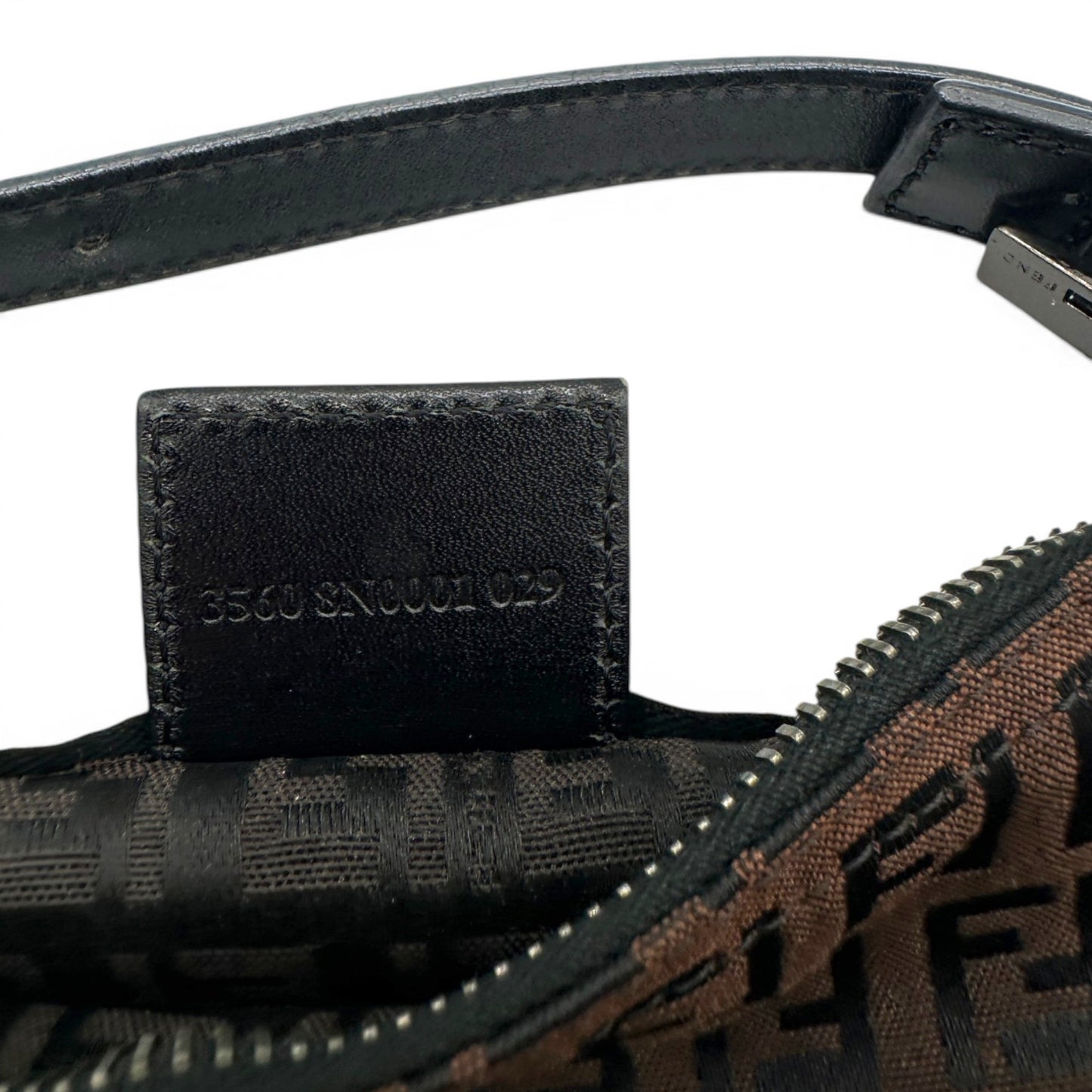 Vintage Fendi Zucchino Pouch Handbag