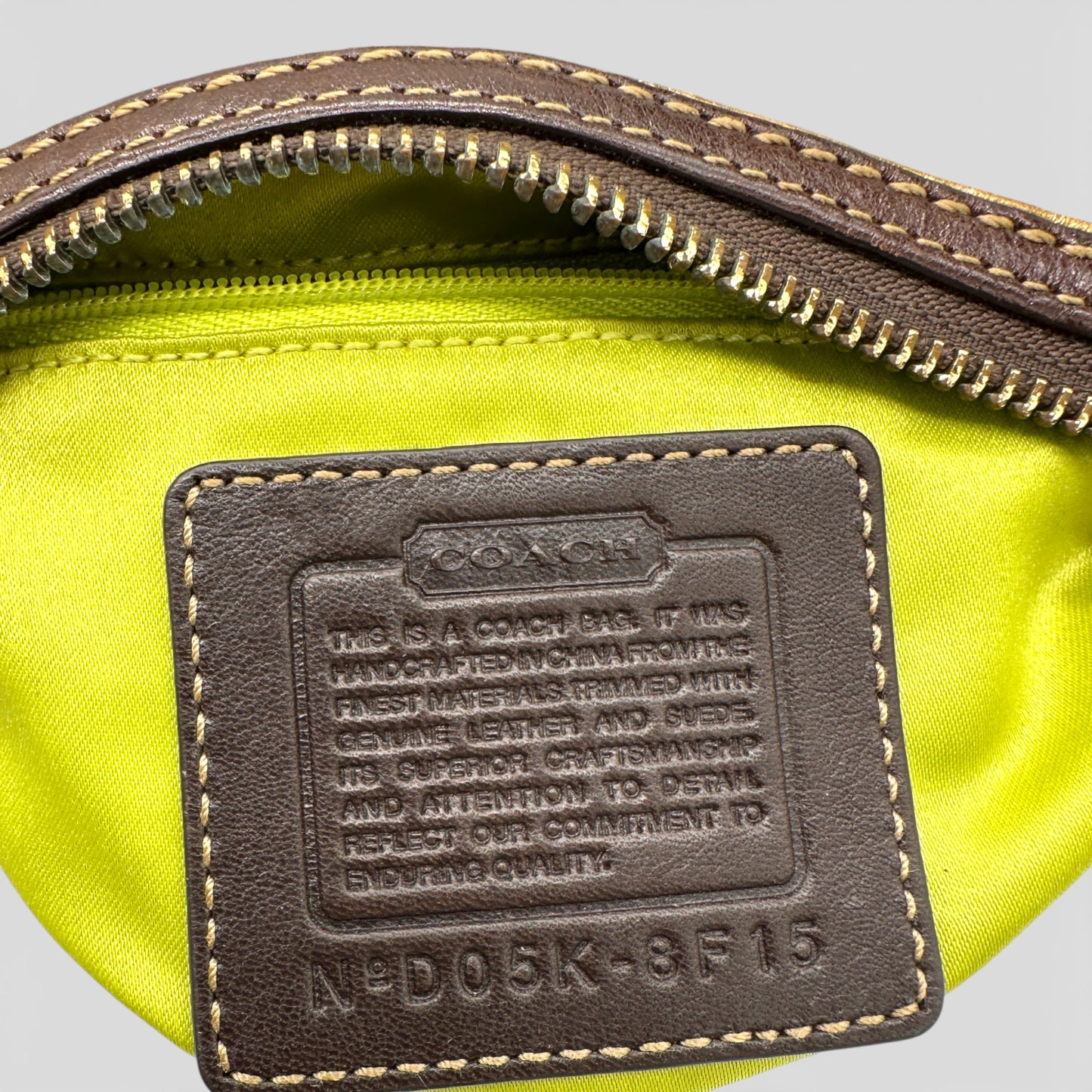 Vintage Coach 8F15 Soho Tweed Shoulder Bag