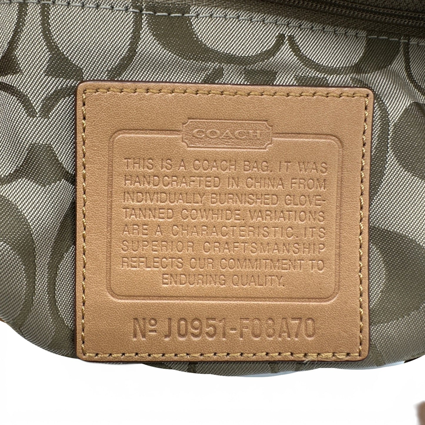 Vintage Coach F08A70 Hampton Clip Handbag