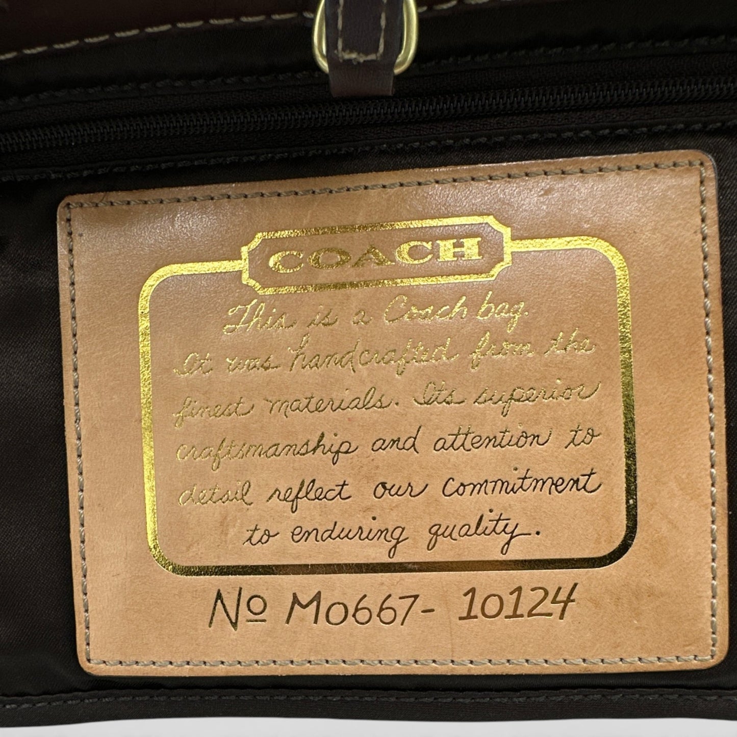 Vintage Coach 10124 Tote Handbag