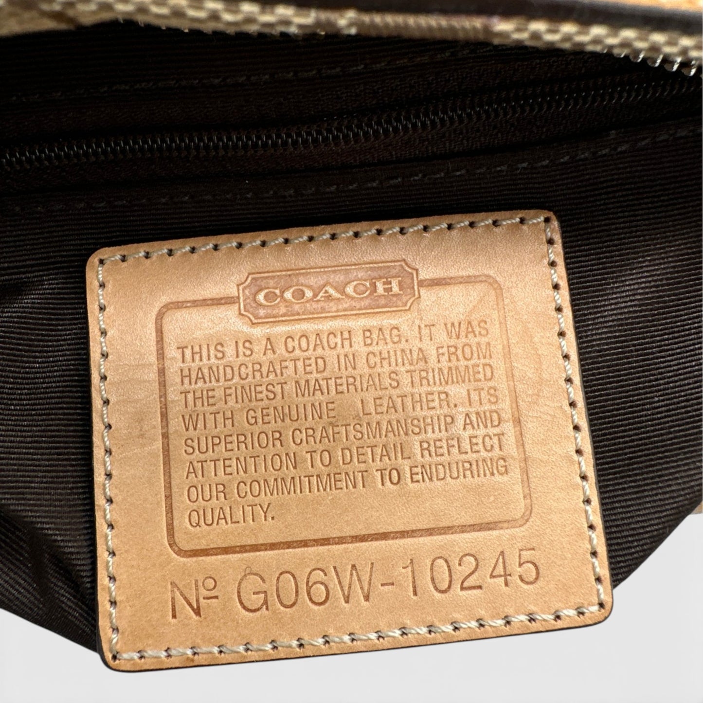 Vintage Coach 10245 Hampton Clip Handbag