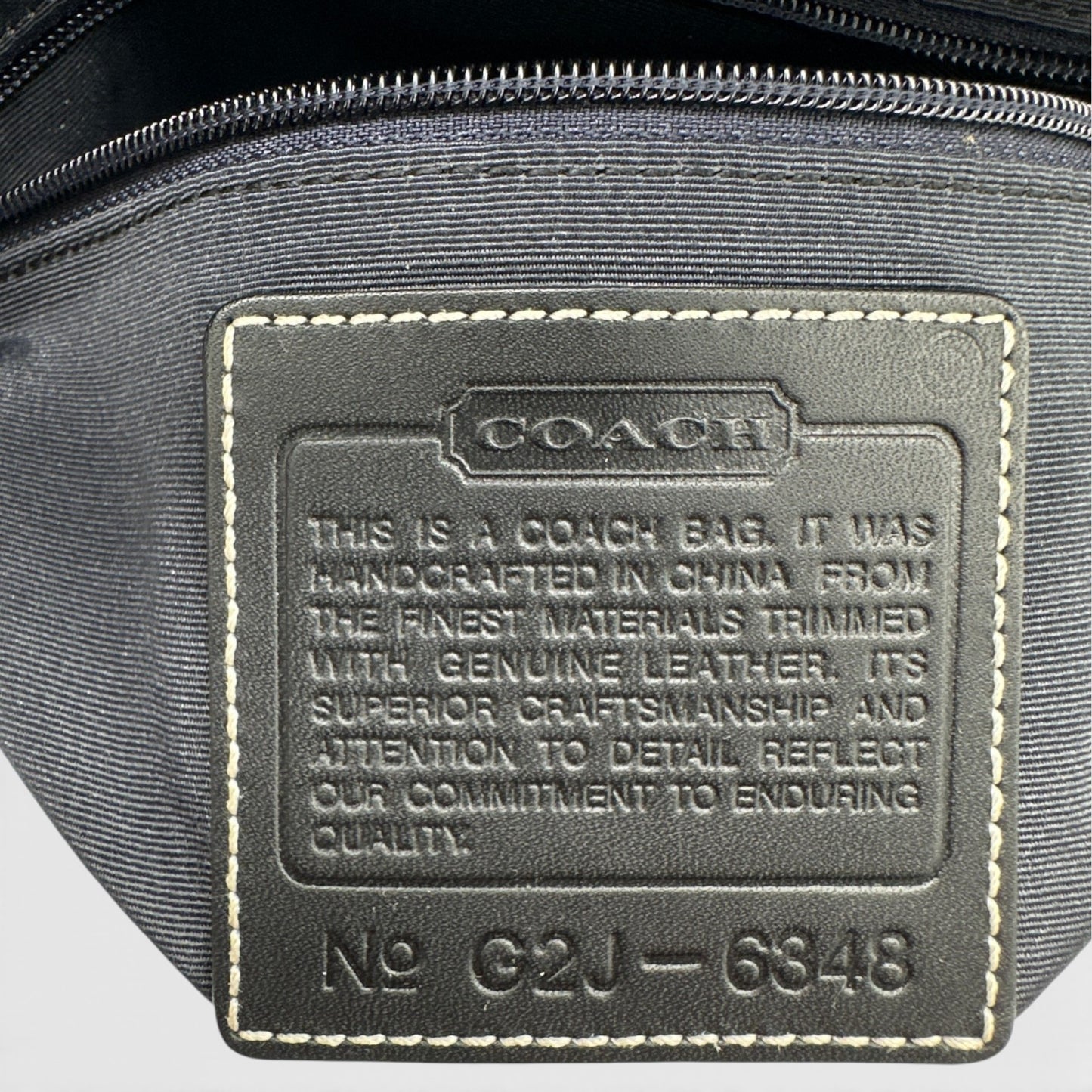 Vintage Coach 6348 Demi Hampton Clip Shoulder Bag