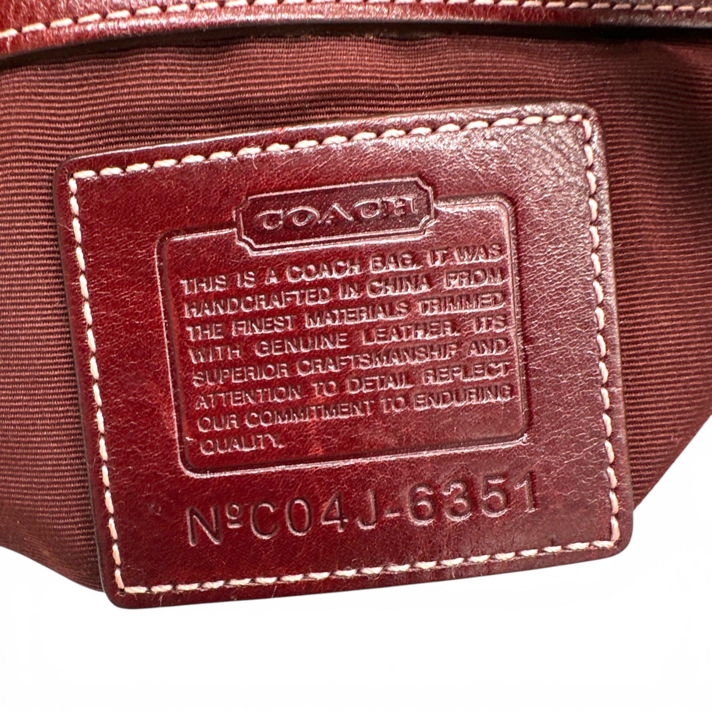 Vintage Coach 6351 Red Soho Shoulder Bag