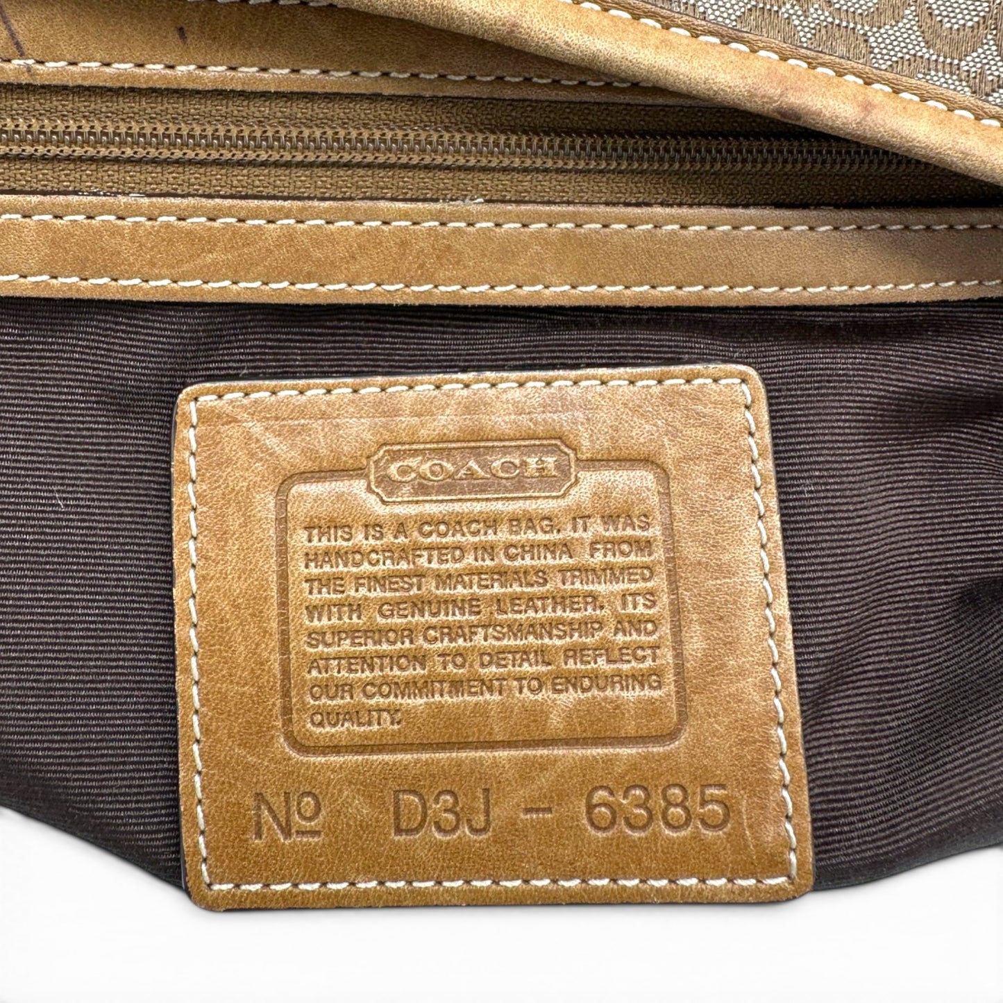 Vintage Coach 6385 Croissant Schultertasche