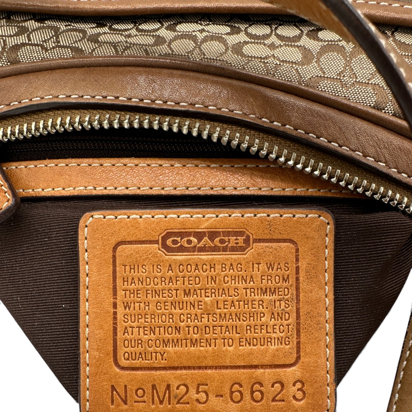 Sac à bandoulière vintage Coach 6623 Crescent