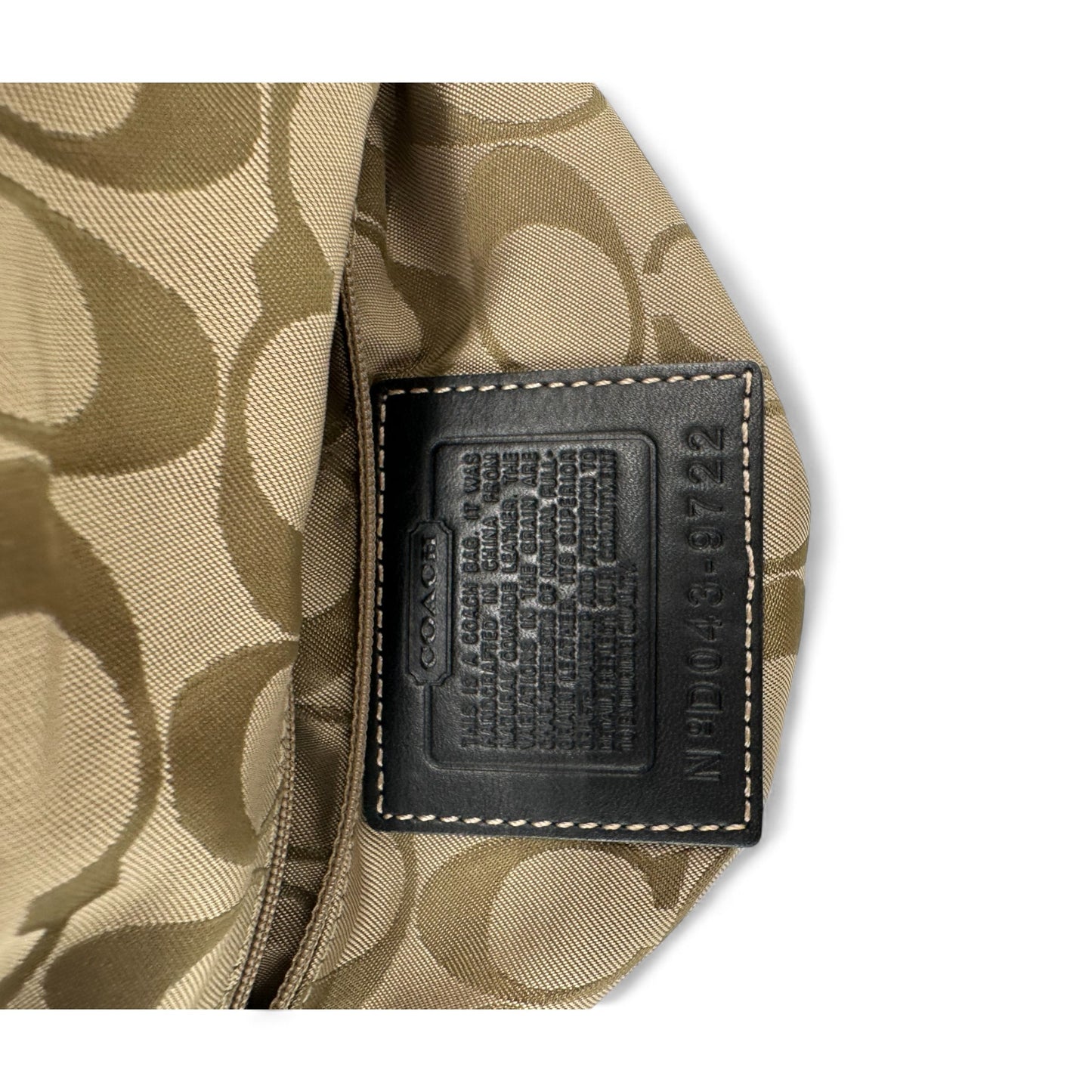 Vintage Coach 9722 Schultertasche mit Überschlag