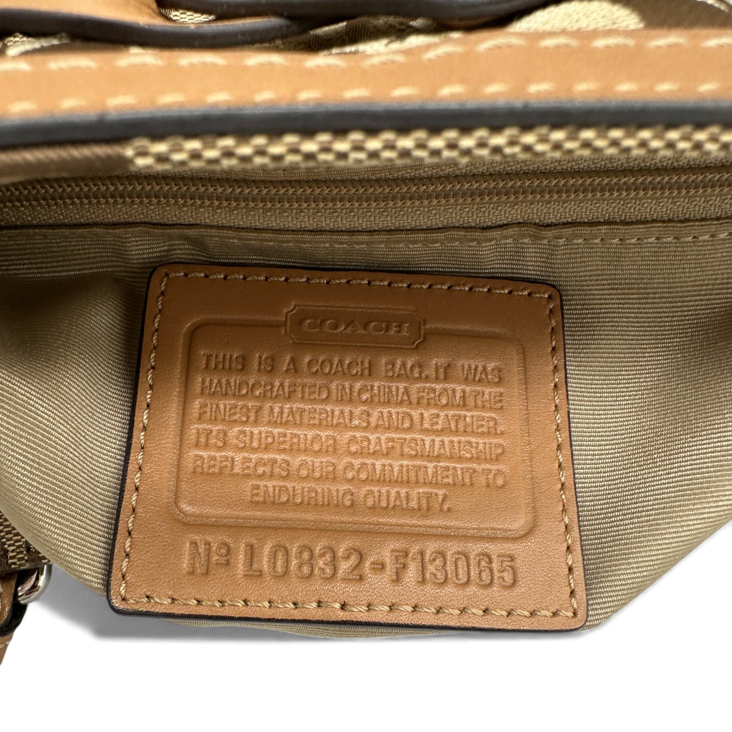 Vintage Coach F13065 Hampton Clip Handtasche