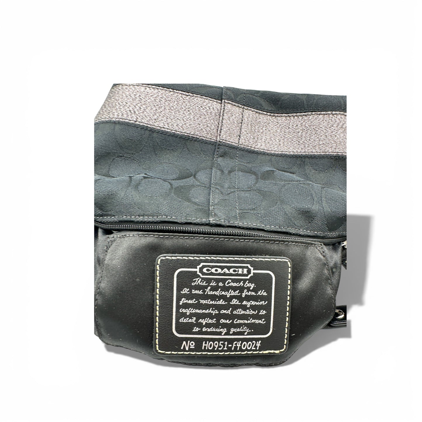 Vintage Coach F40024 Monogram Mini Schultertasche