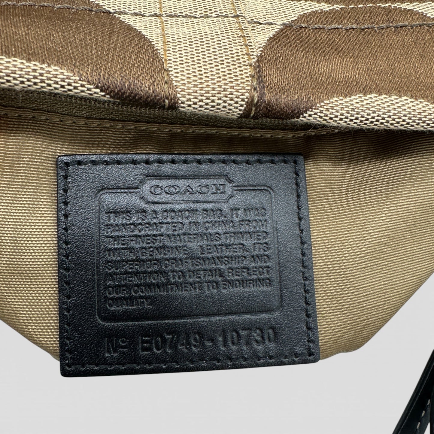 Vintage Coach 10730 Mini Carly Schultertasche