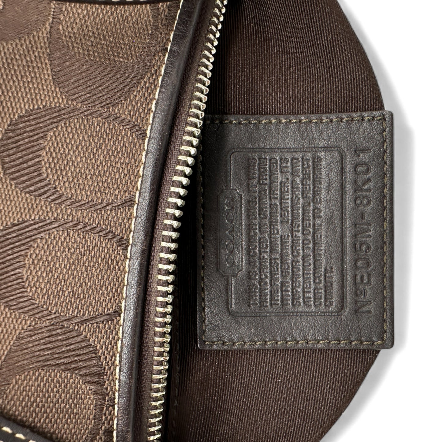 Vintage Coach 8K01 East West Baguette Shoulder Bag