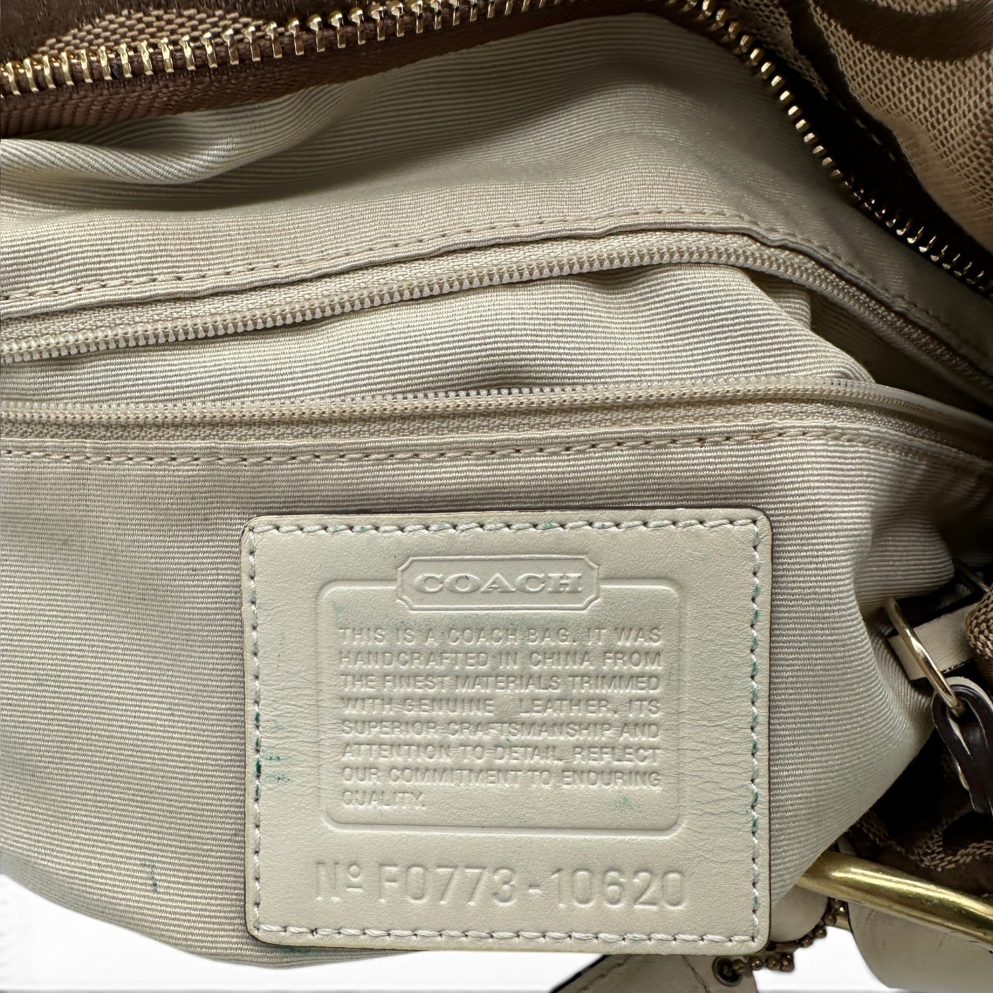 Vintage Coach 10620 Große Carly Schultertasche