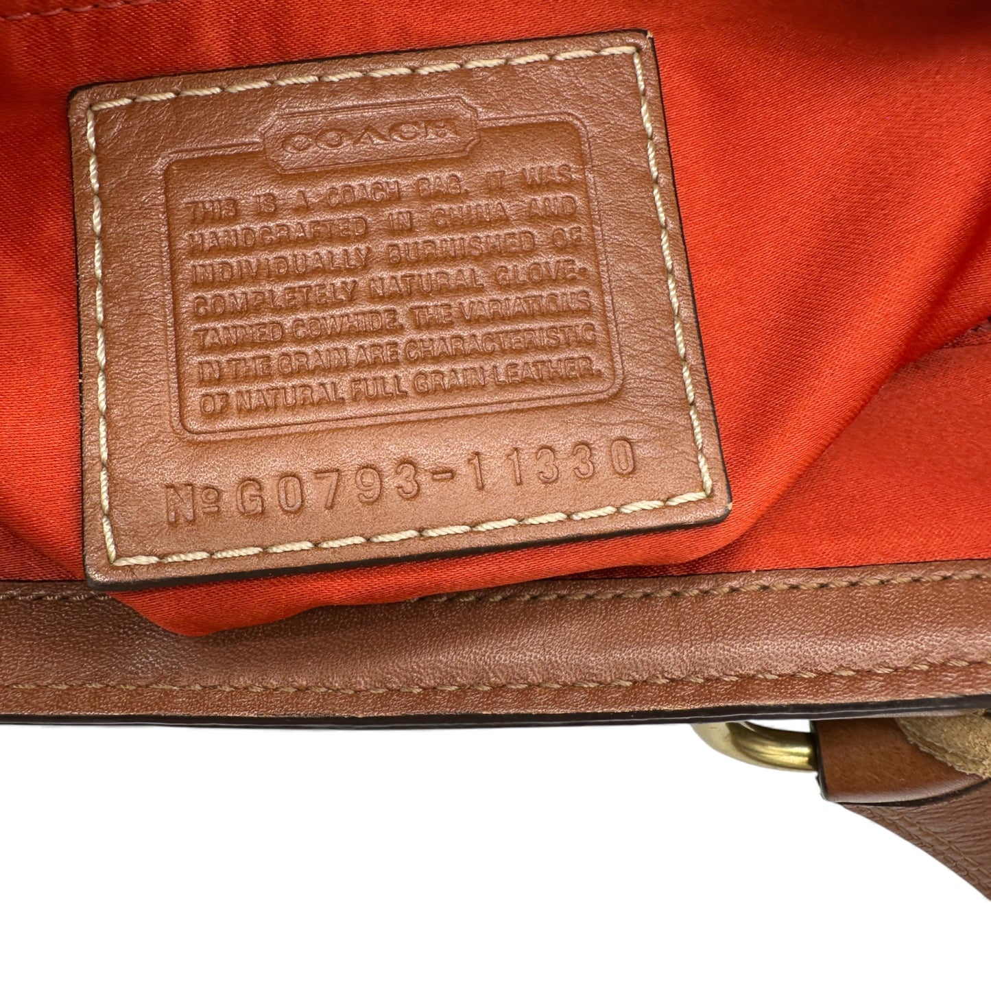 Sac bandoulière vintage Coach 11330 Hamptons à fermoir tournant