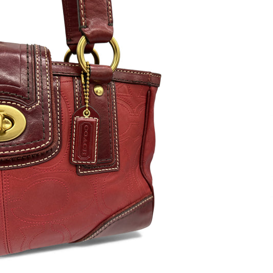 Vintage Coach 11330 Hamptons Turnlock Shoulder Bag