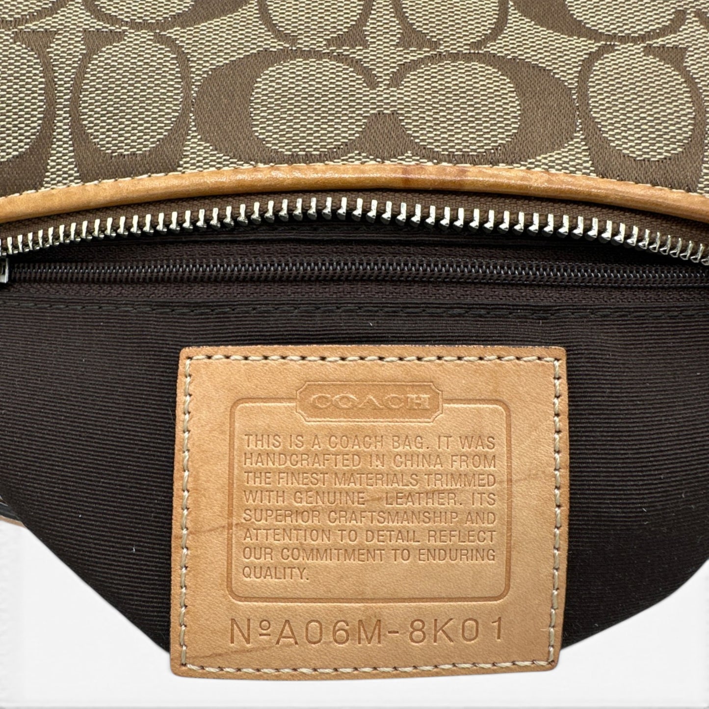 Vintage Coach 8K01 Baguette Shoulder Bag