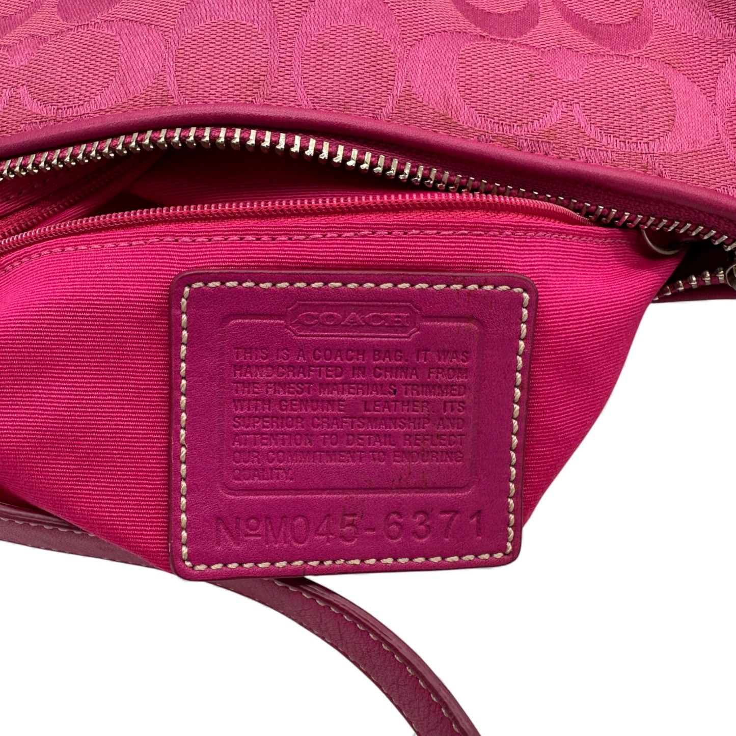 Vintage Coach 6371 East West Baguette Shoulder Bag