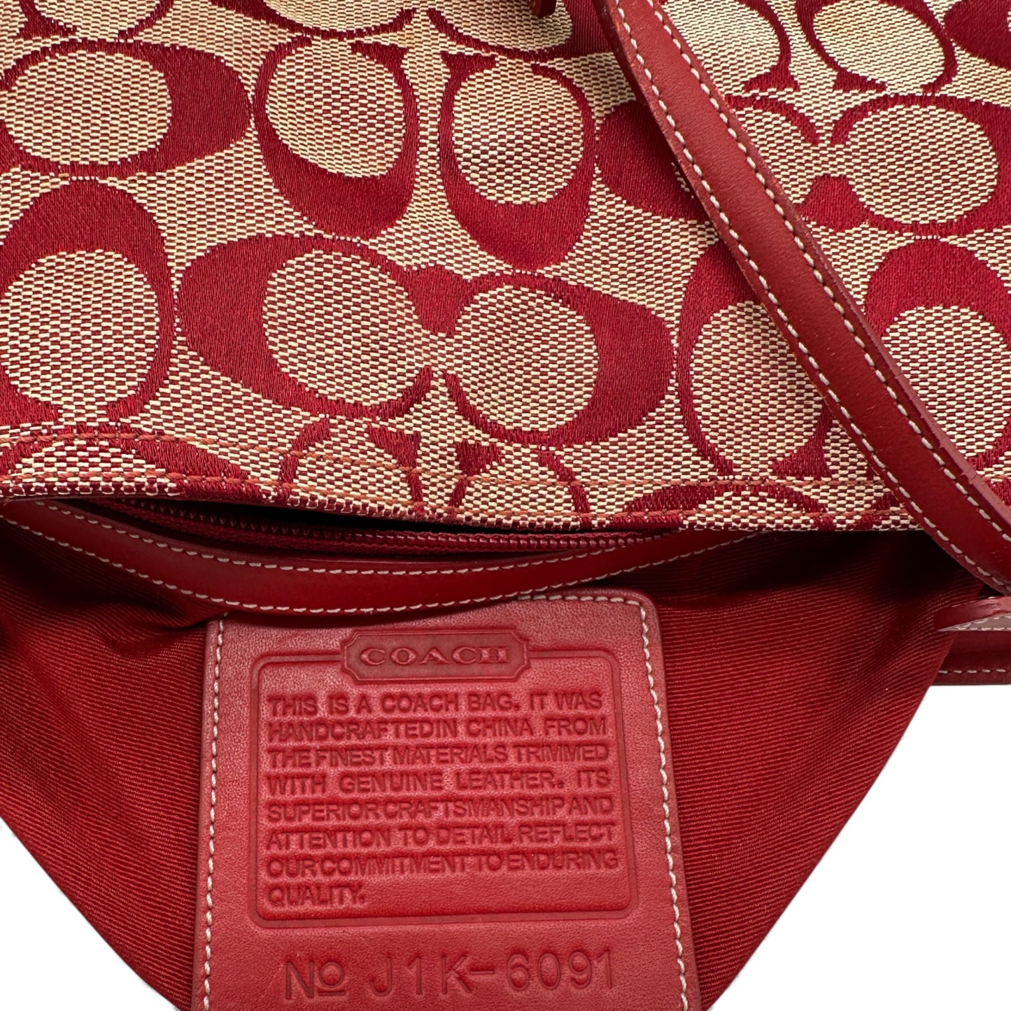 Vintage Coach 6091 Hamptons Clip Shoulder Bag