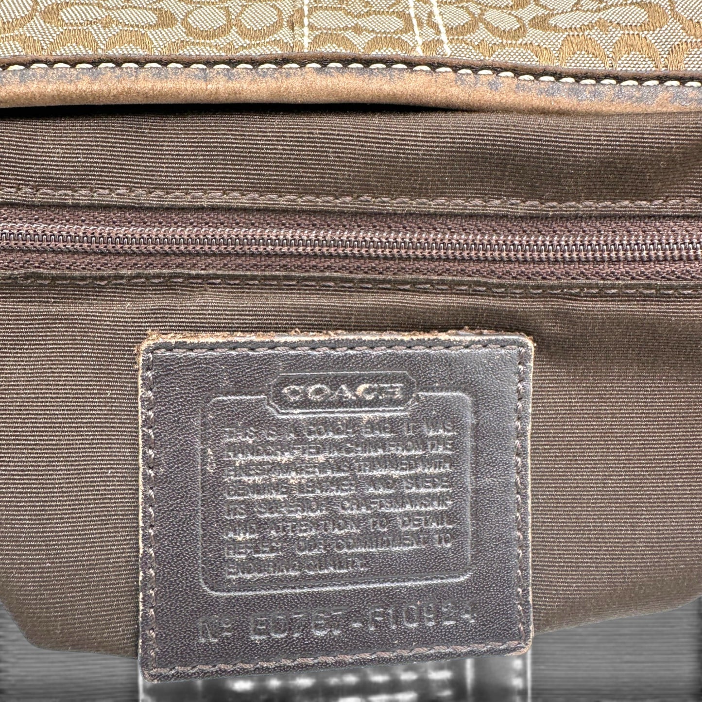 Vintage Coach F10924 Hobo Shoulder Bag
