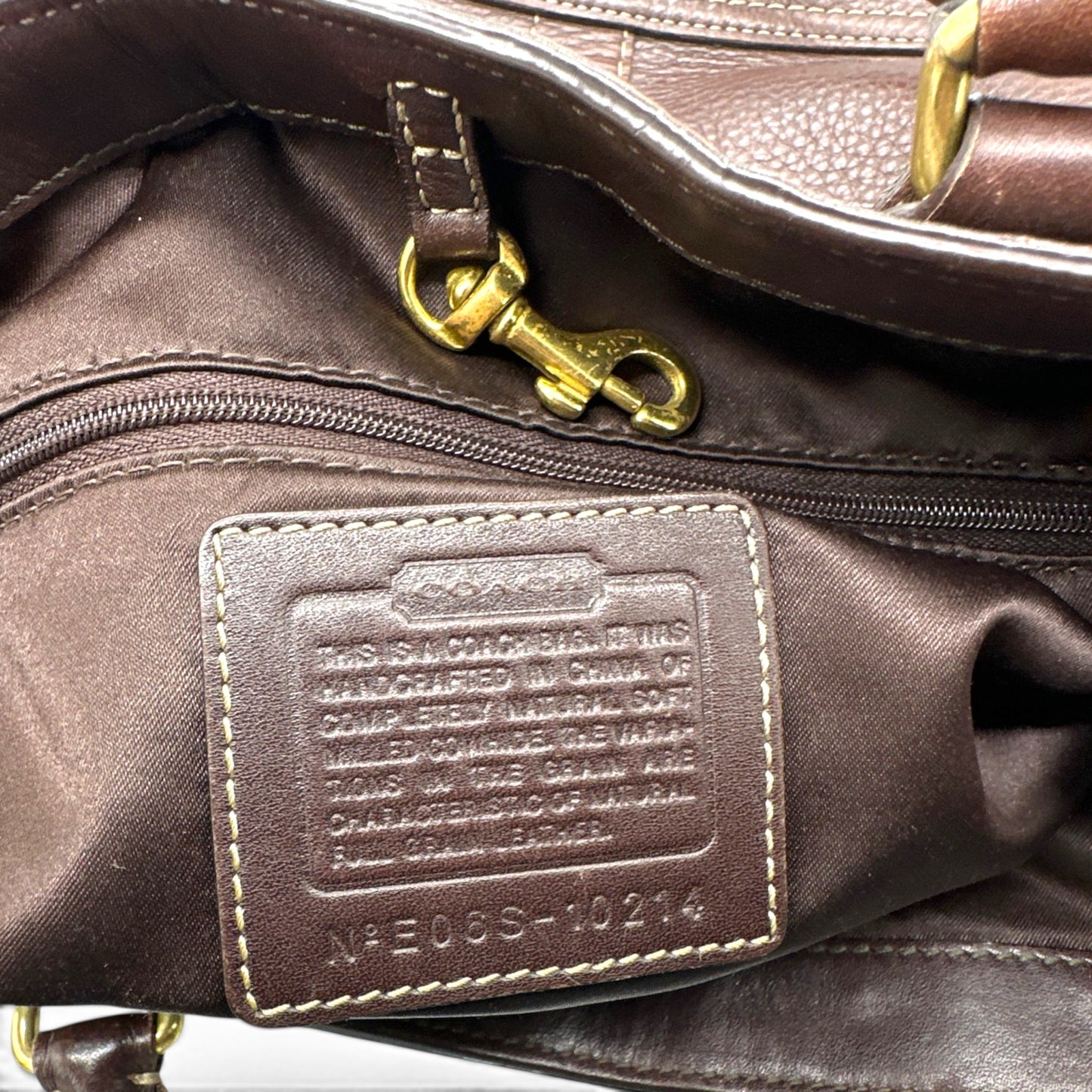 Vintage Coach 10214 Hampton Clip Handbag
