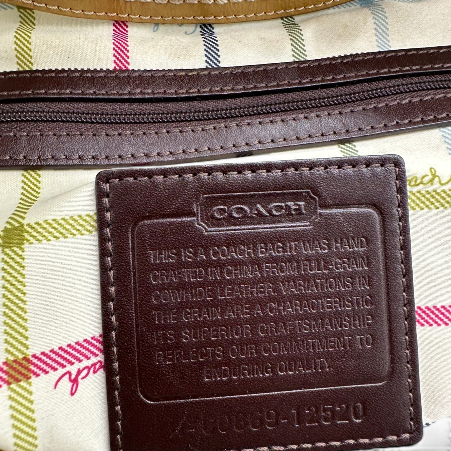 Vintage Coach 12232 Plissierte Ergo Schultertasche