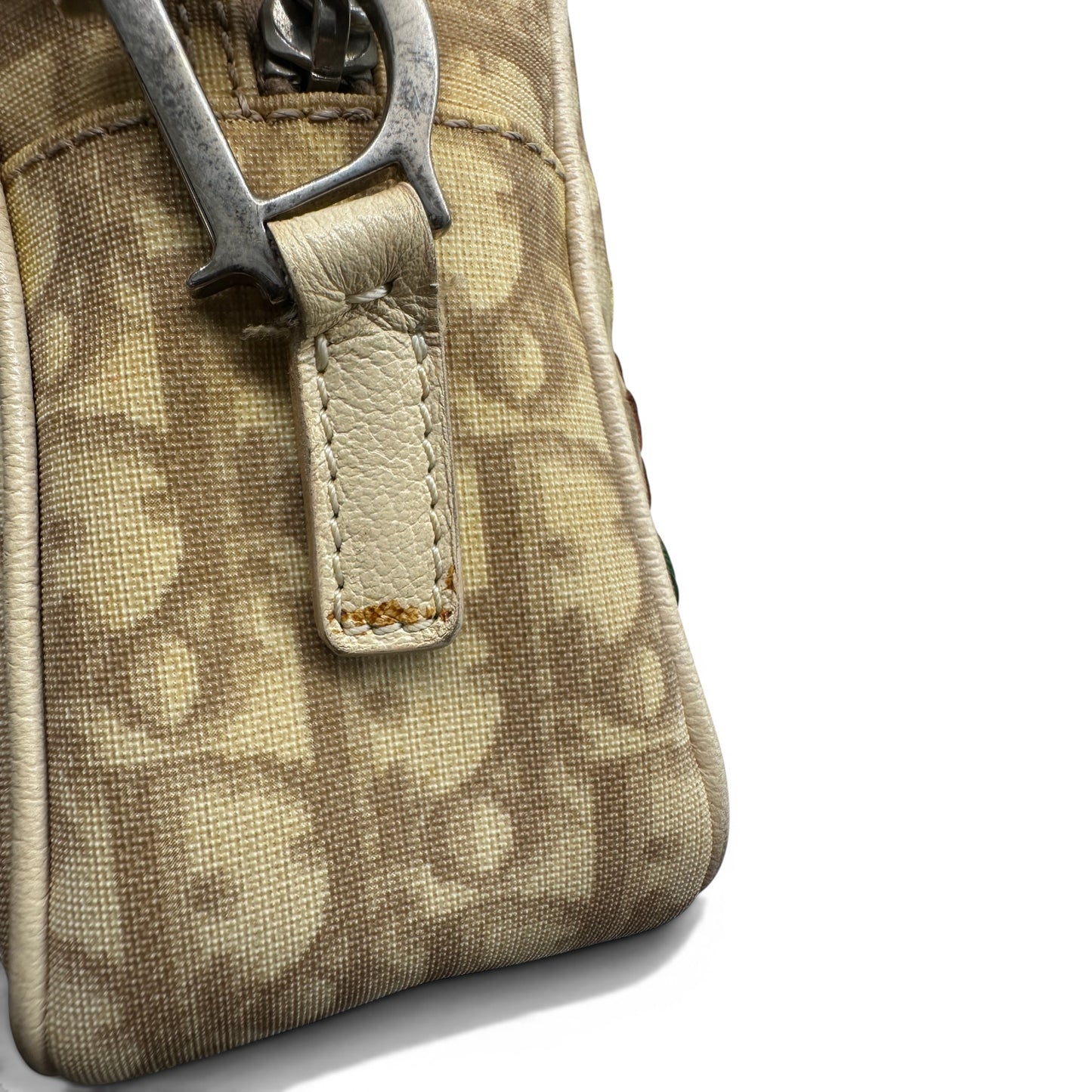 Vintage Christian Dior Trotter Floral Embroidered Camera Bag