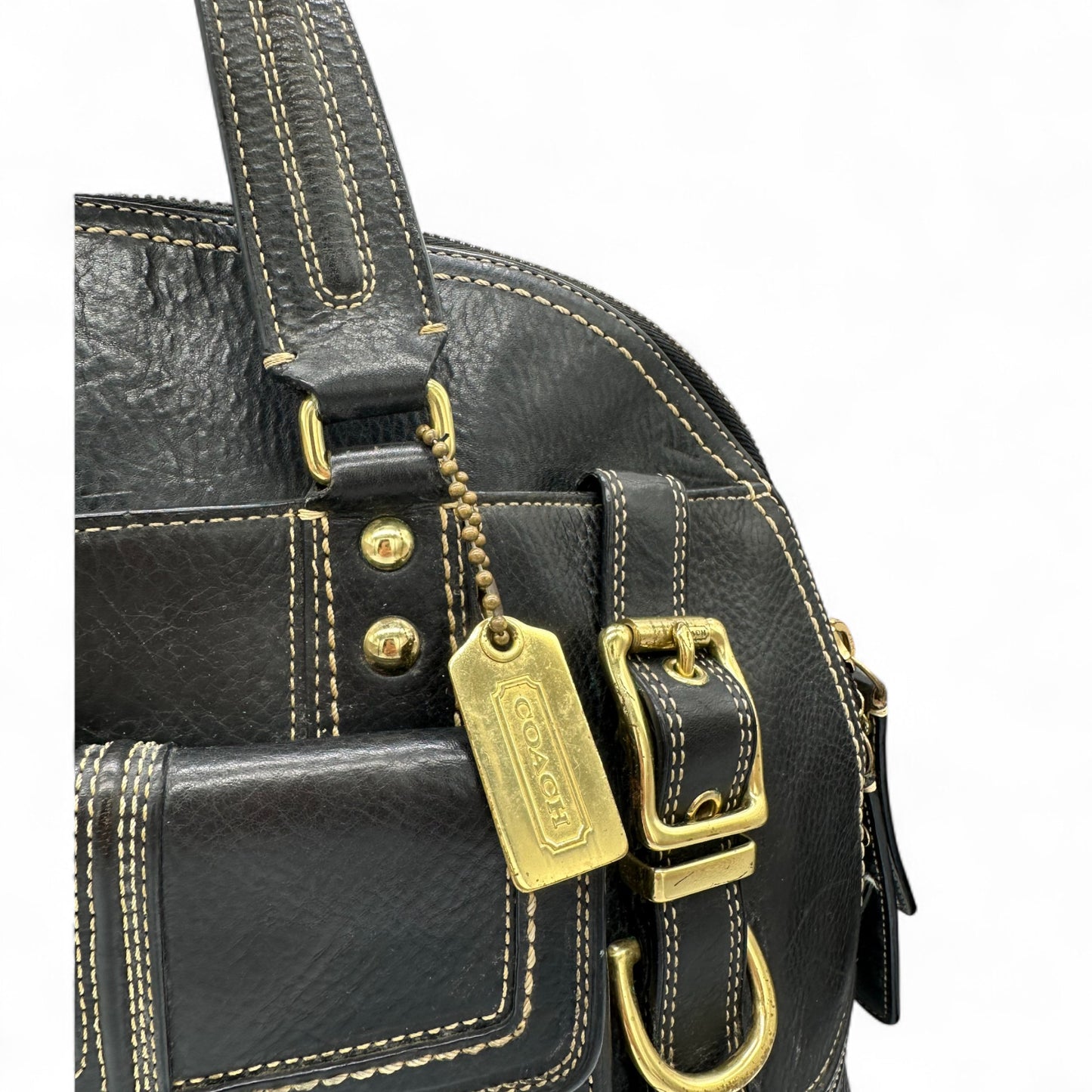 Vintage Coach 11085 Miranda Turnlock Large Handbag