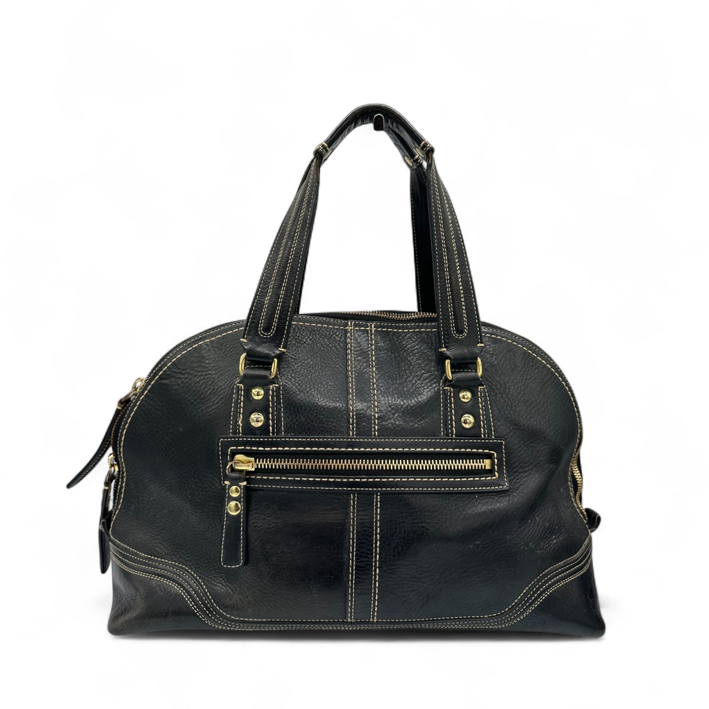 Vintage Coach 11085 Miranda Turnlock Large Handbag