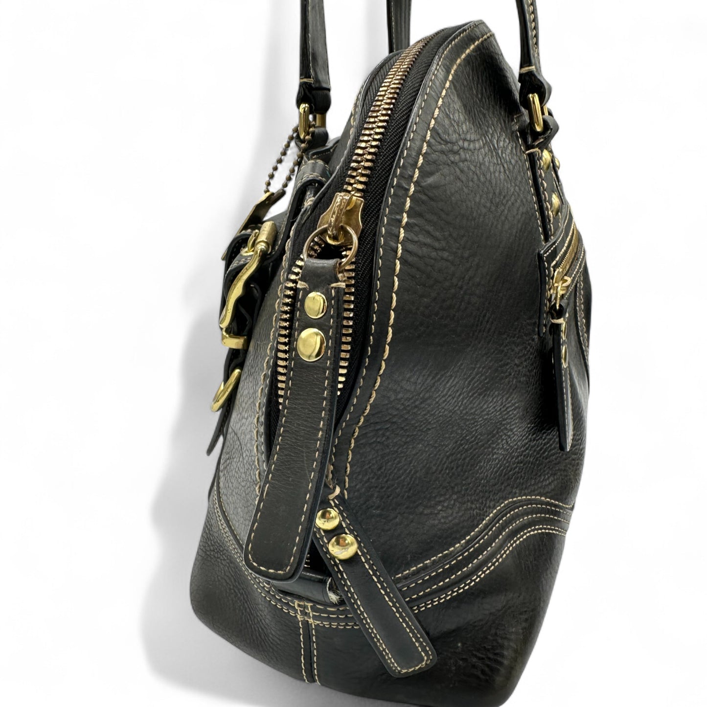 Vintage Coach 11085 Miranda Turnlock Large Handbag