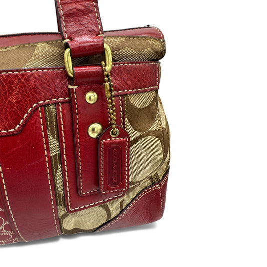 Vintage Coach 11071 Turnlock Monogram Handbag