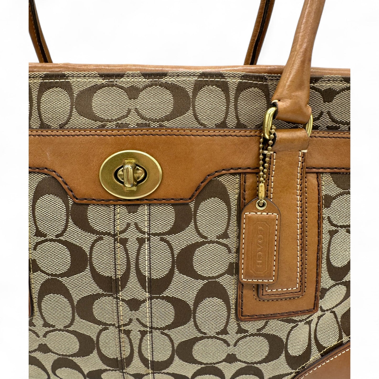 Vintage Coach Hampton Carryall 11063 Turnlock Handbag