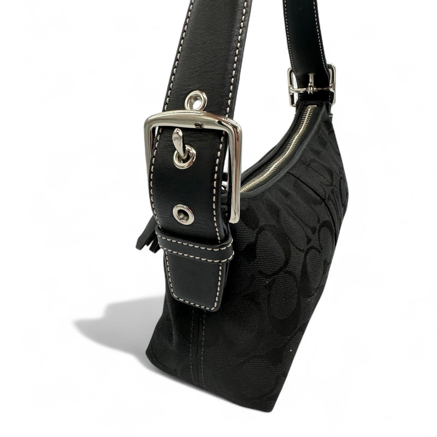 Vintage Coach 6371 East West Baguette Shoulder Bag
