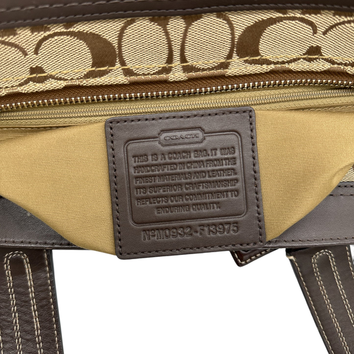 Vintage Coach F13975 Hamptons Carryall Schultertasche