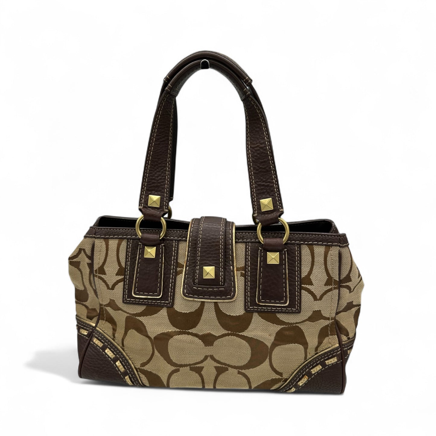 Vintage Coach 10313 Stud Detail Shoulder Bag