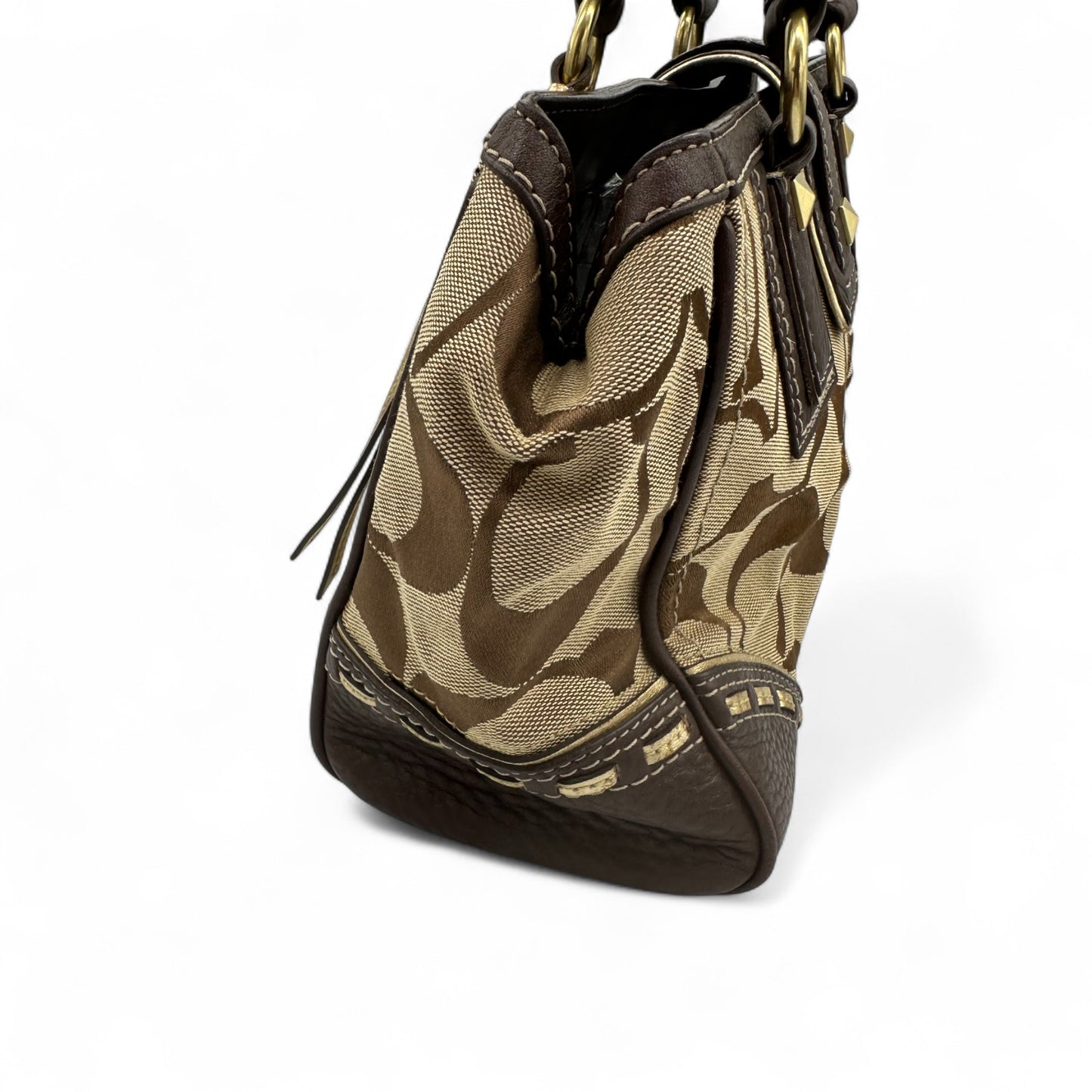 Vintage Coach 10313 Stud Detail Shoulder Bag