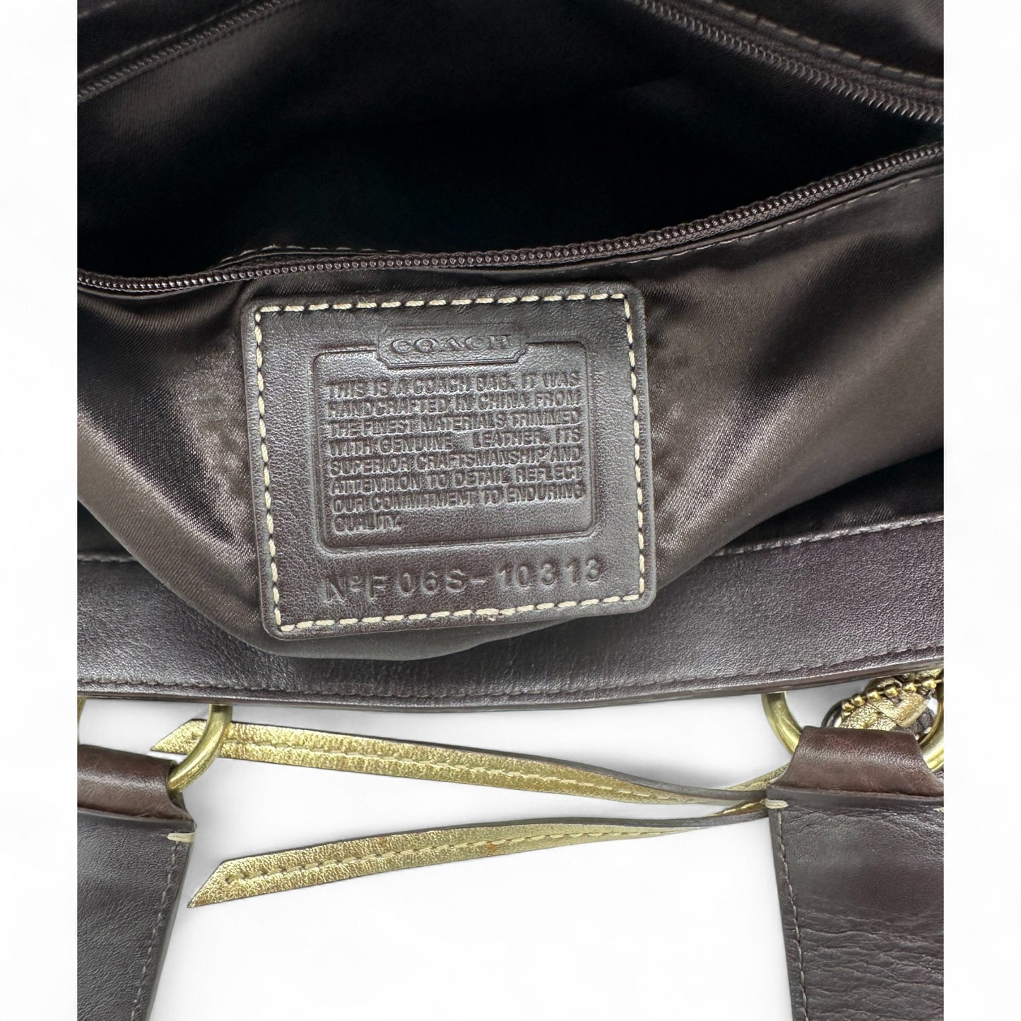 Vintage Coach 10313 Stud Detail Shoulder Bag