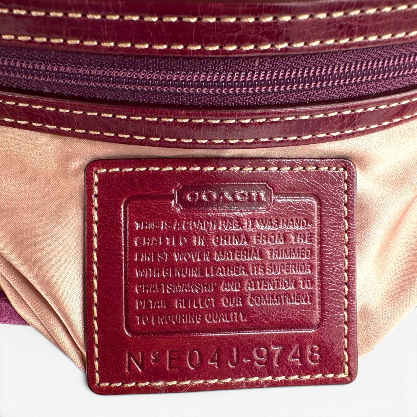 Vintage Coach 8F18 Soho Tweed Schultertasche
