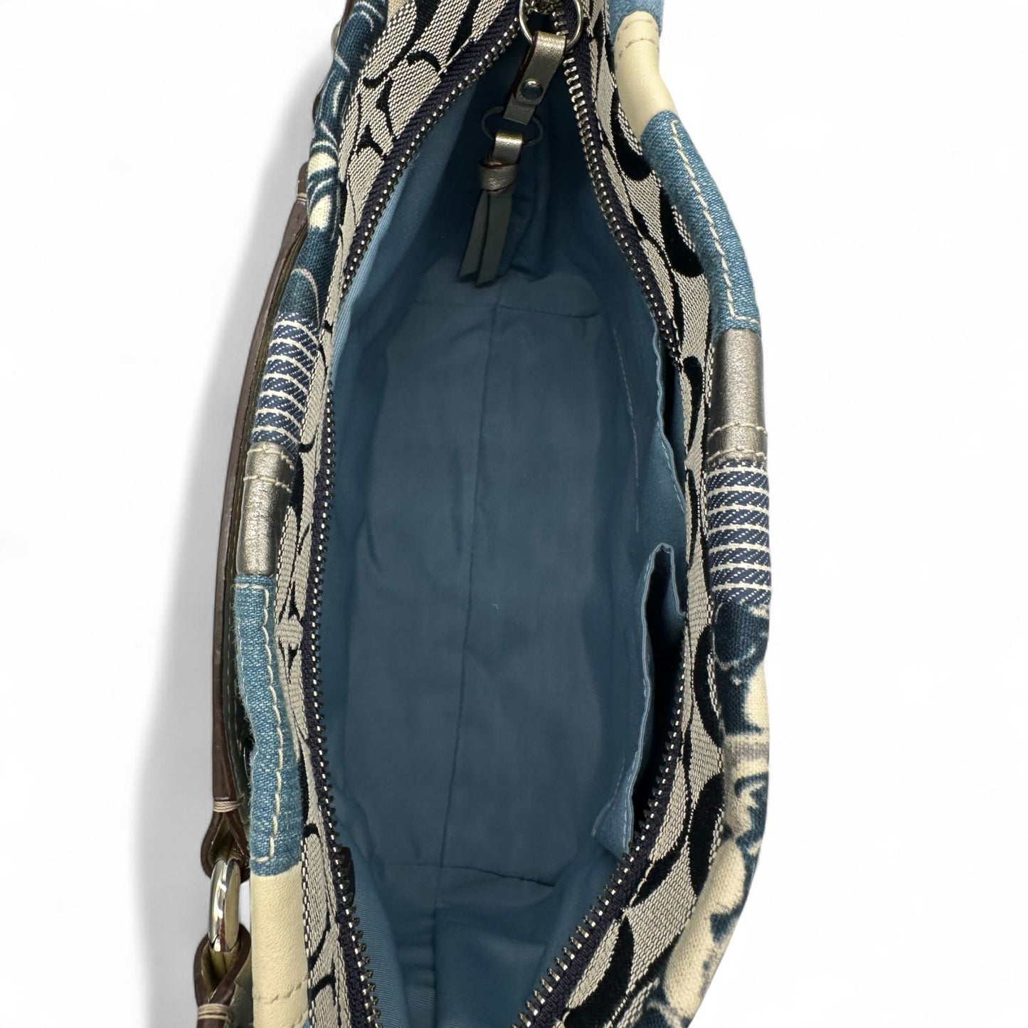 Vintage Coach F13720 Denim Patchwork Carly Shoulder Bag