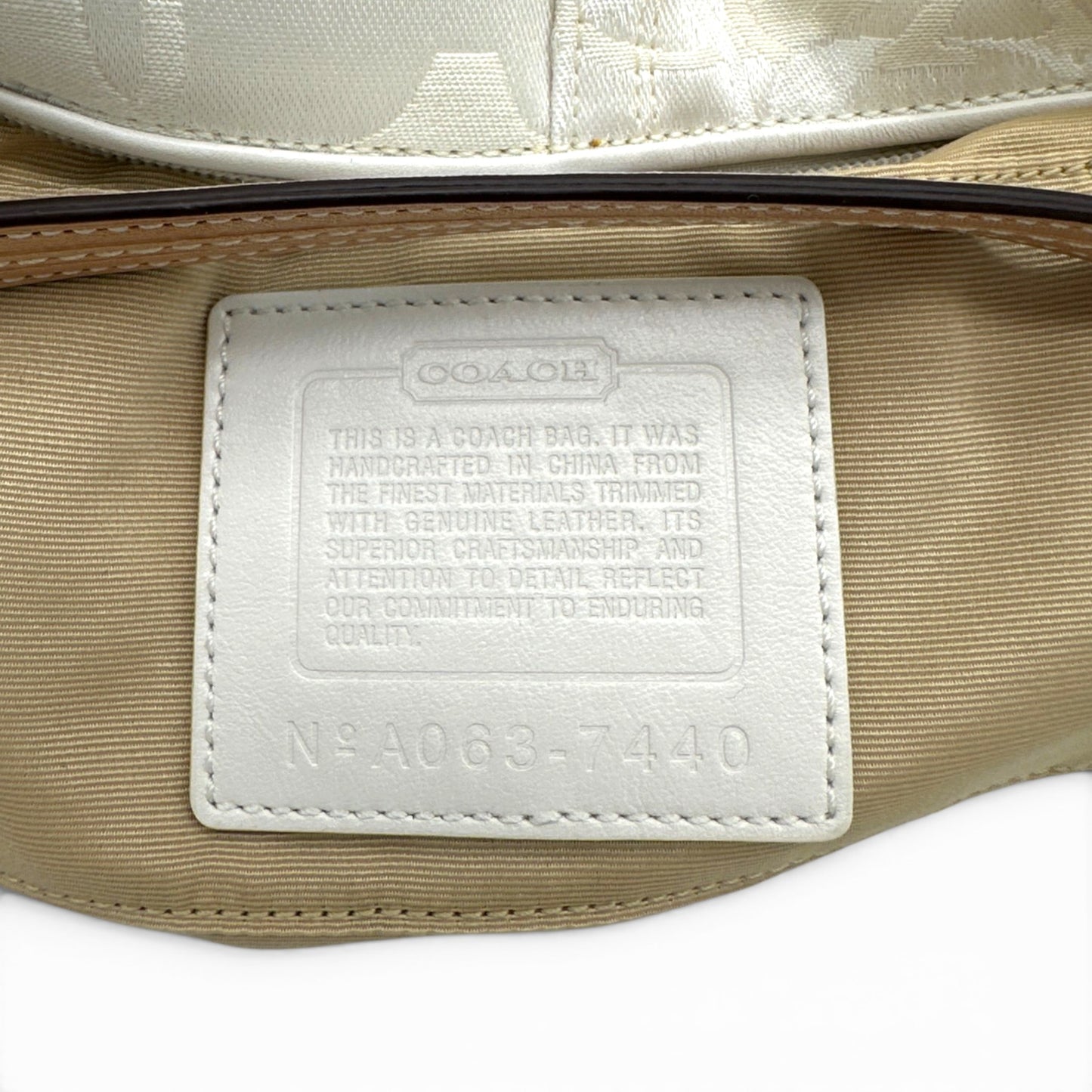 Vintage Coach 6561 Optic Monogram Schultertasche