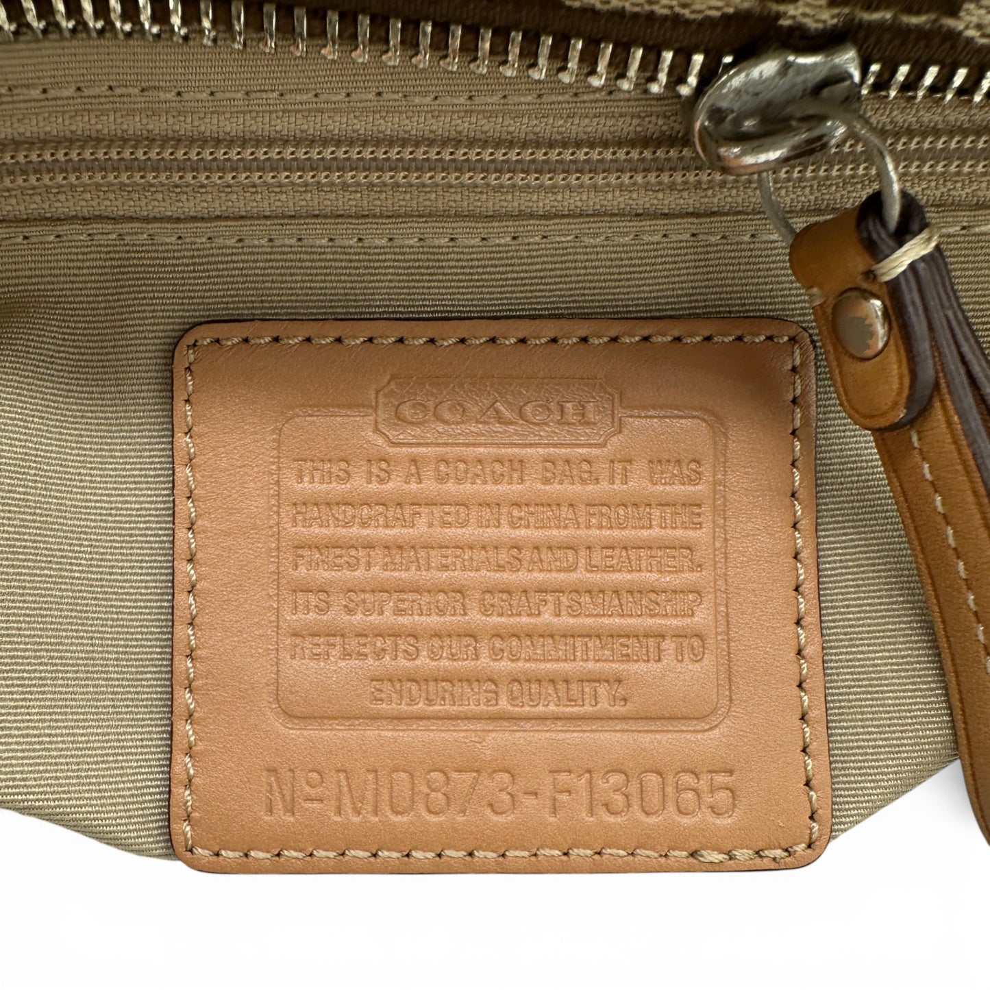 Vintage Coach F13065 Hampton Clip Handtasche