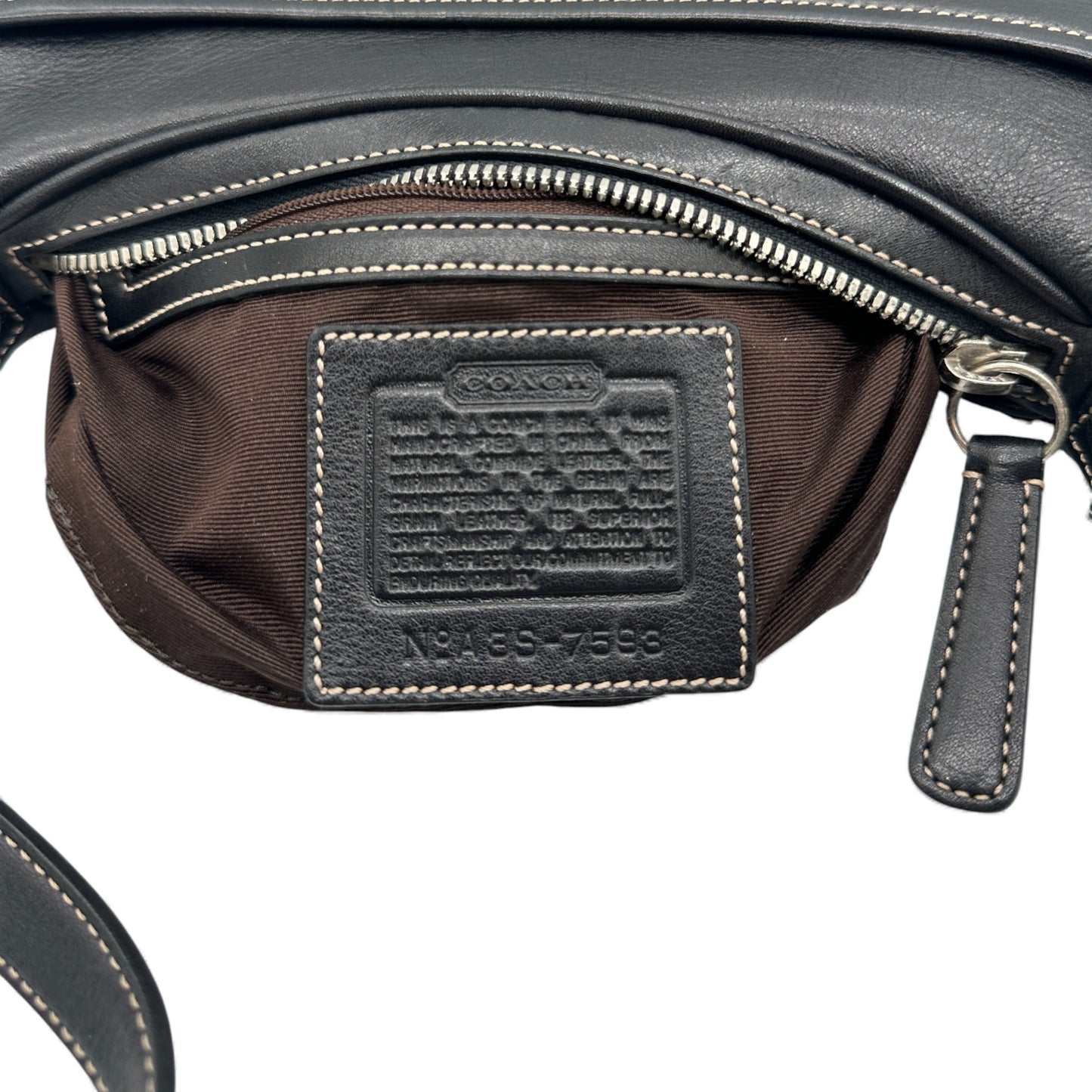 Vintage Coach 7593 Crescent Schultertasche