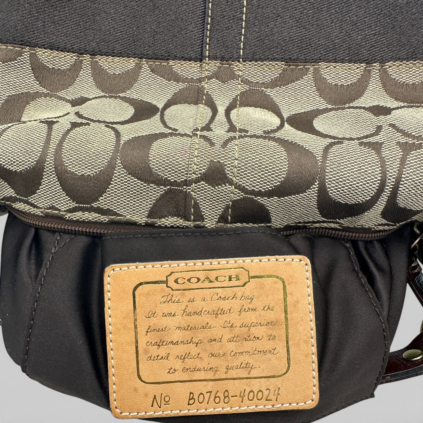 Vintage Coach 40024 Monogram Mini Schultertasche