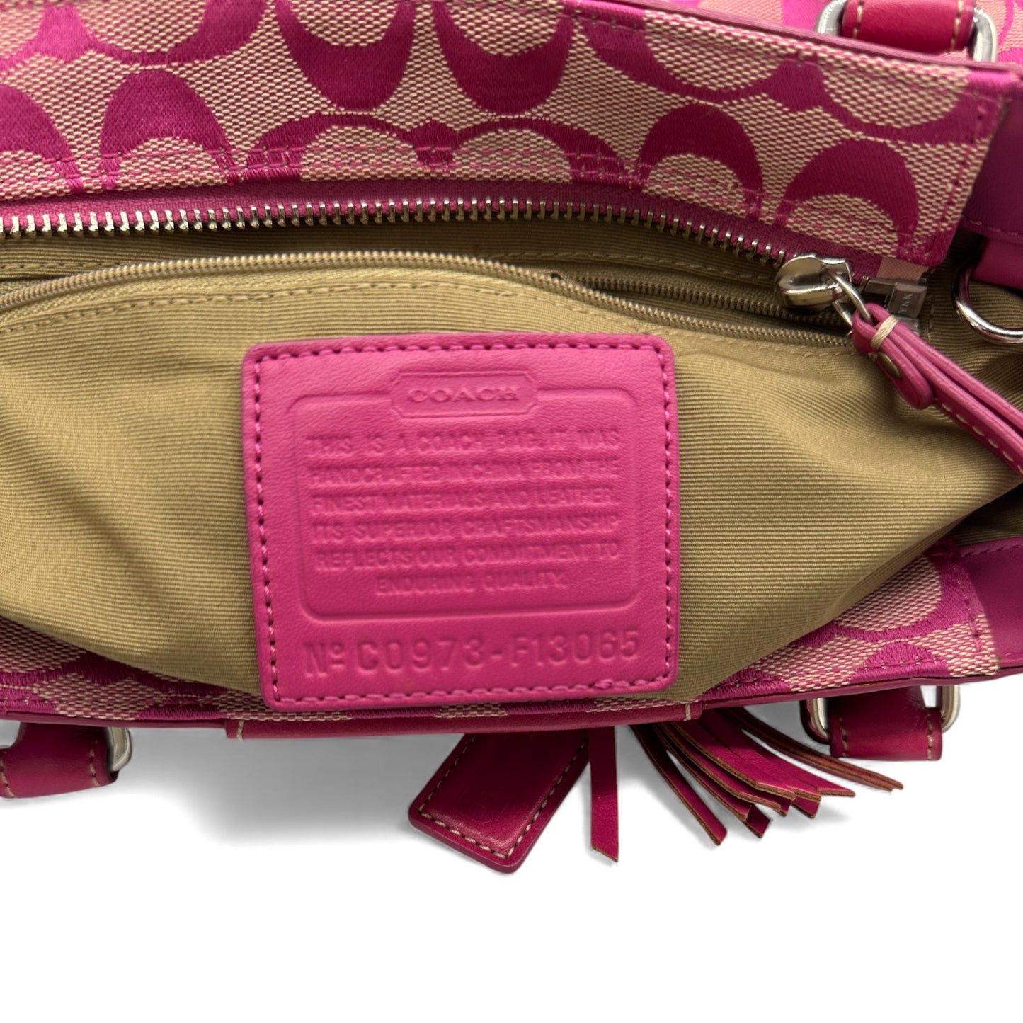 Vintage Coach F13065 Hampton Clip Handtasche