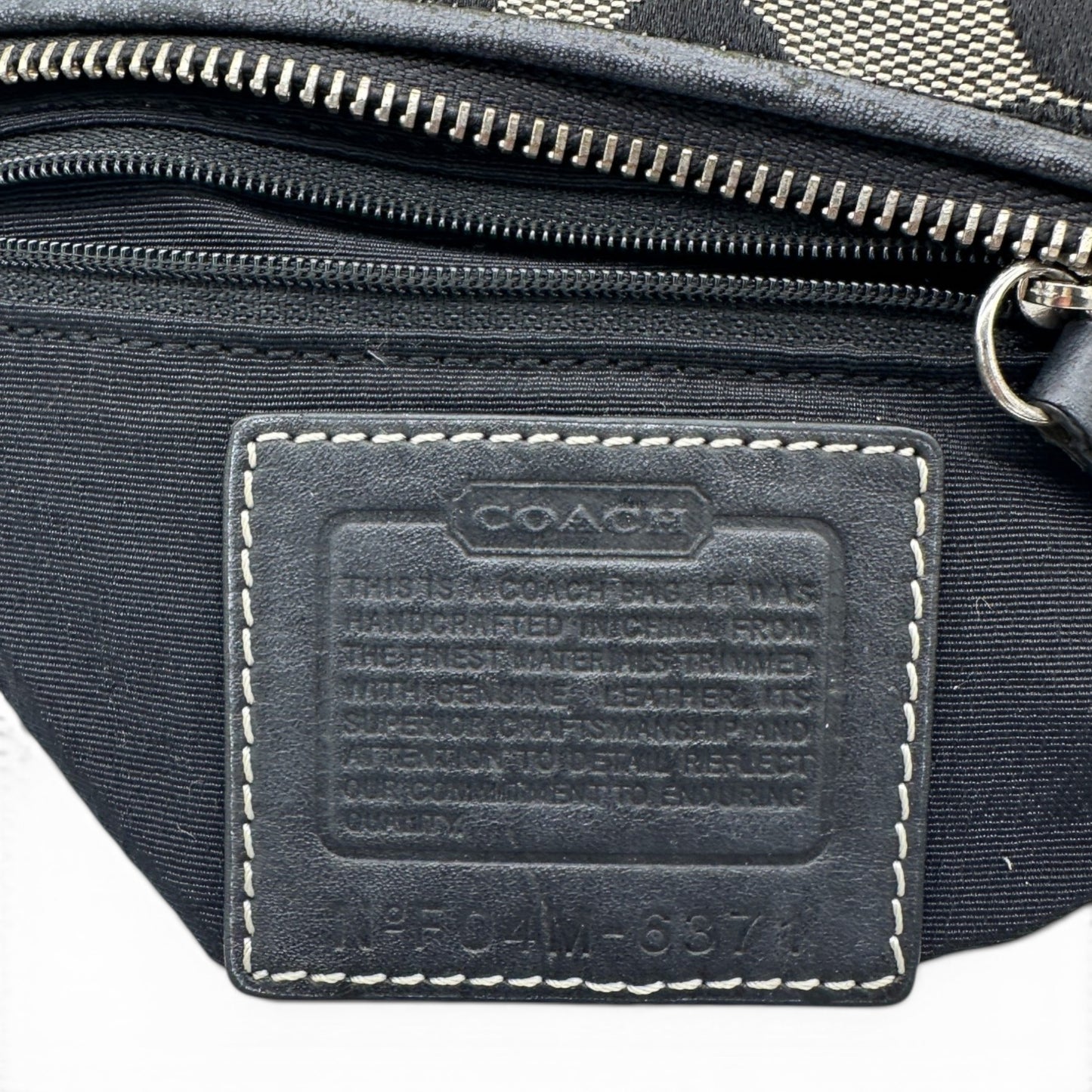 Sac bandoulière vintage Coach 6371 East West Baguette