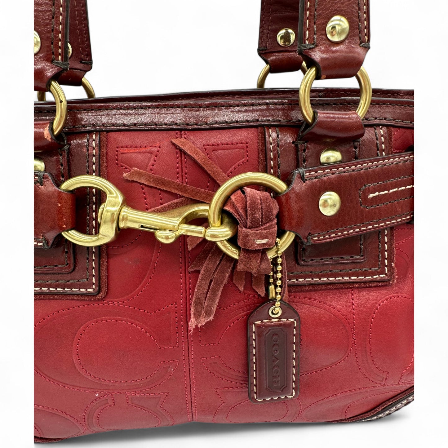 Vintage Coach F10226 Hamptons Clip Handbag