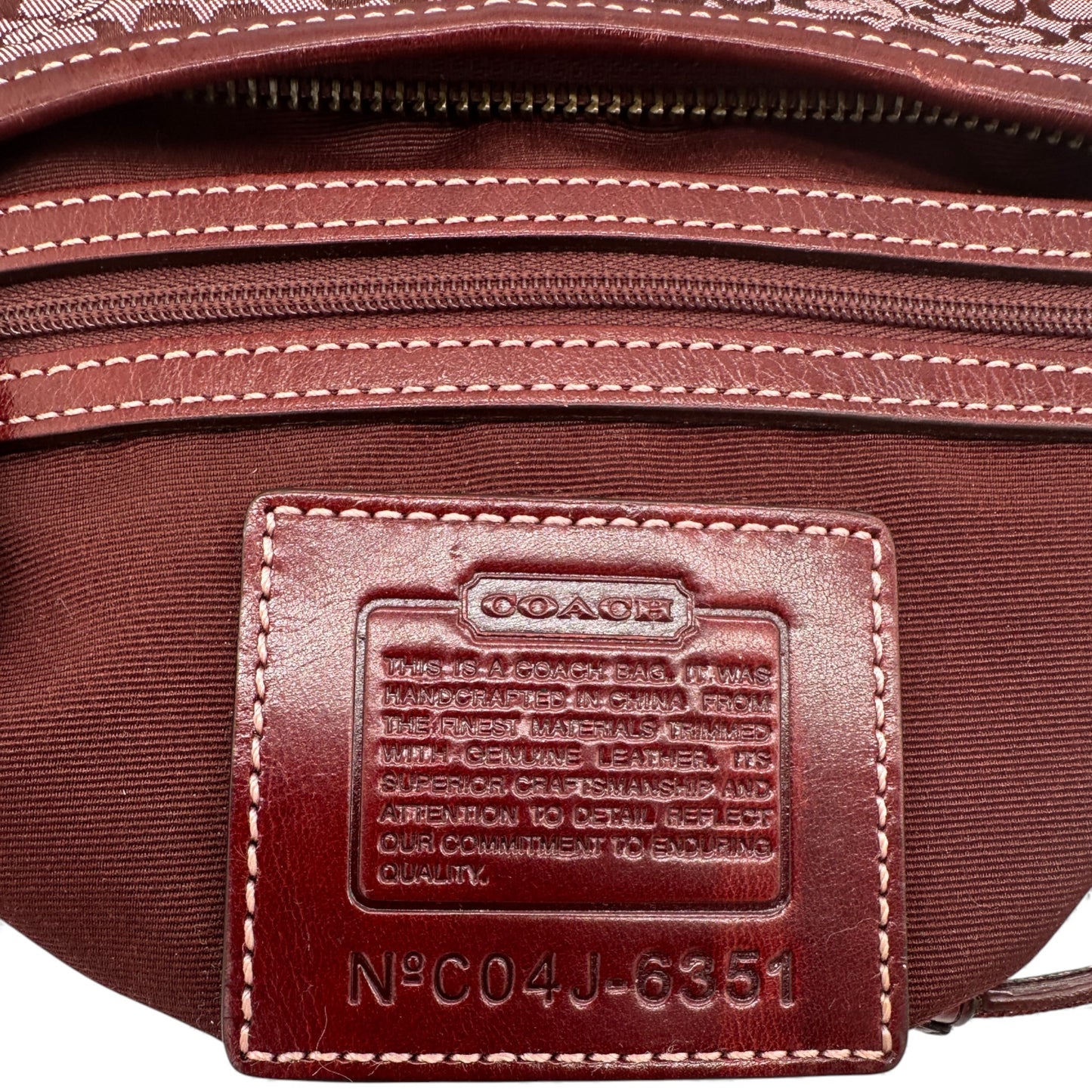 Vintage Coach 6351 Rote Soho Schultertasche