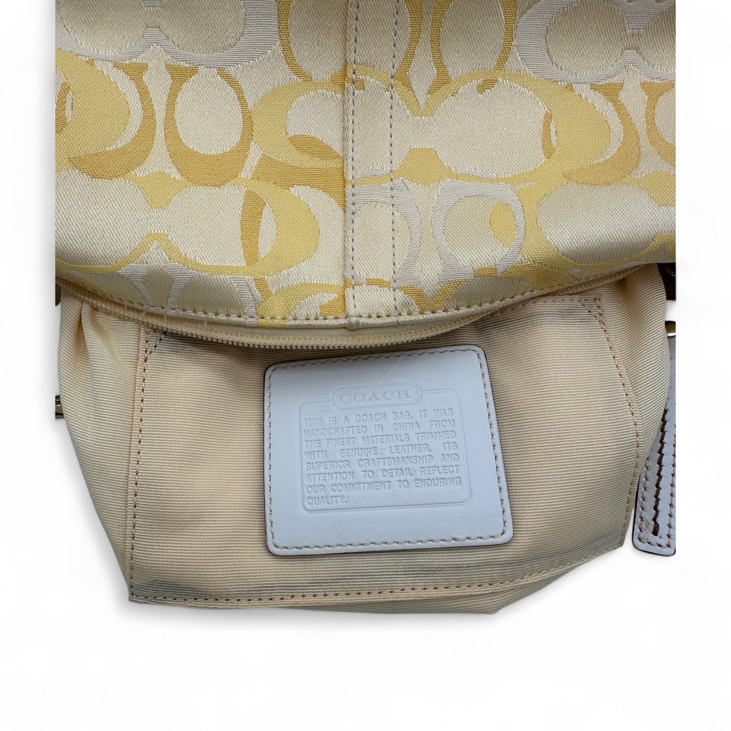 Vintage Coach Y2K Optic Monogram Shoulder Bag