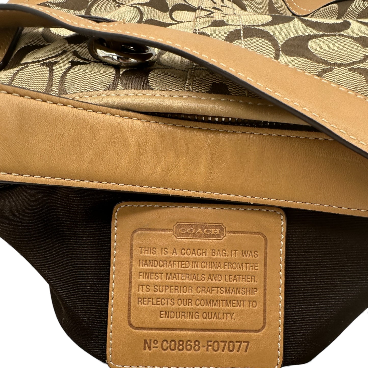 Vintage Coach F07077 Soho Schultertasche